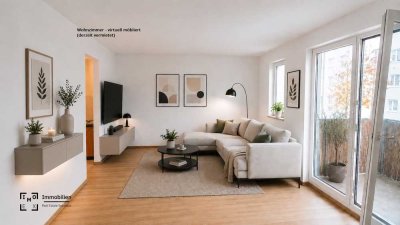 2-Zimmer-Whg. mit Balkon & sanierter TG – vermietet – solide Kapitalanlage