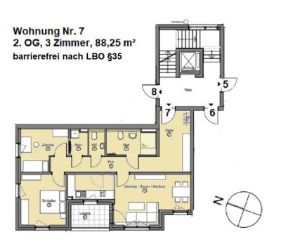 hier fühl ich mich wohl - 3-Zimmerwohnung mit Loggia