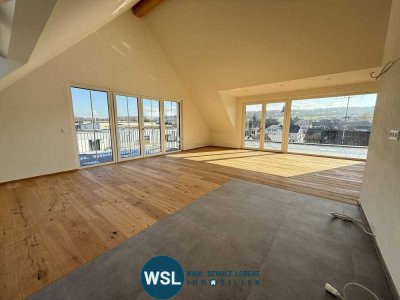 NEUBAU 4,5-Zimmer-Penthousewohnung mit gehobener Ausstattung und großer Dachterrasse in Notzingen