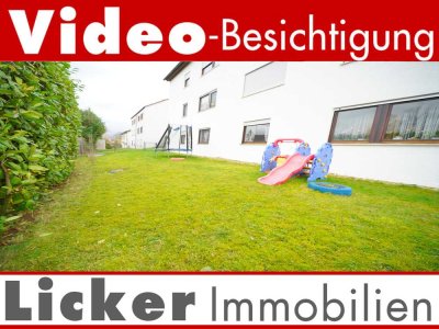 * Gartengeschoss-Whg. mit 130m² Terrassen- und Gartenfläche.