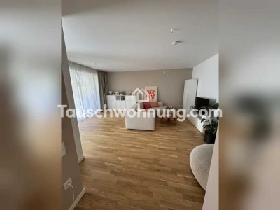 Tauschwohnung: Helle, barrierefreie 3-Zi. Neubauwohnung mit Garten