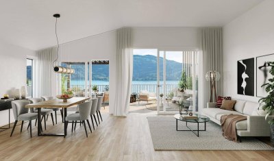 *XXL-Terrasse* mit unverbaubarem Seeblick-Penthouse: Raumhöhe bis 3.3m!