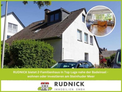 RUDNICK bietet 2-Familienhaus in Top Lage nahe der Badeinsel - investieren am Steinhuder Meer