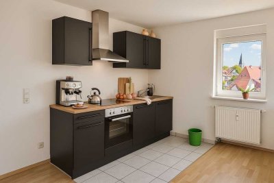 Möblierte 2-Zimmer Penthouse-Wohnung mit Balkon in Frankfurt-Zeilsheim