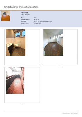 3-Zimmer Wohnung mit Balkon in Ratingen