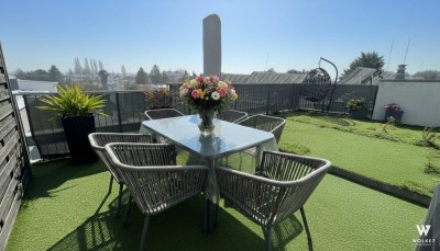 Moderne DG-Wohnung mit ca. 55m² Dachterrasse | Garage | Fußbodenheizung | Neubau (2016)