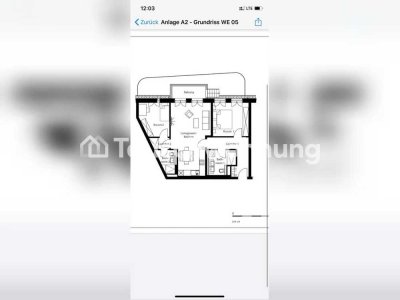 Tauschwohnung: 3-Zimmer-Wohnung mit Balkon und eigenem Garten in ruhiger