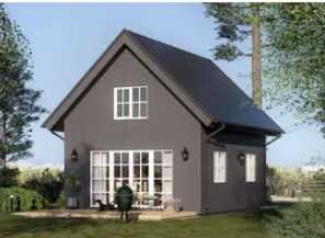 Fertighaus aus Holz (isoliert, KFW55) 46 m²