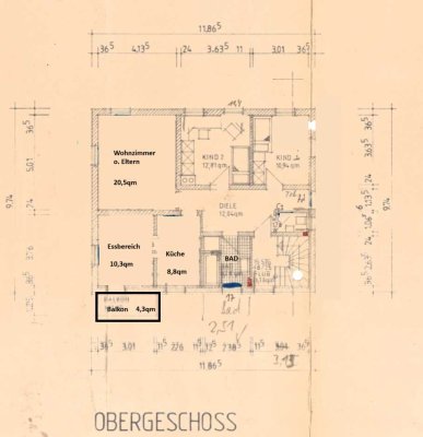 Schöne 3-Zimmer-Wohnung mit Balkon und EBK in Kösching