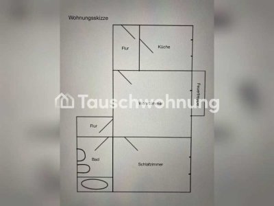 Tauschwohnung: Biete 2-Raumwohnung und suche ab 3-Raumwohnung