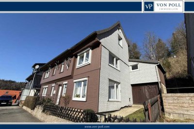 Kleines Einfamilienhaus mit  ca. 115 m² Wohnfläche und 540 m² Grundstück am Hang