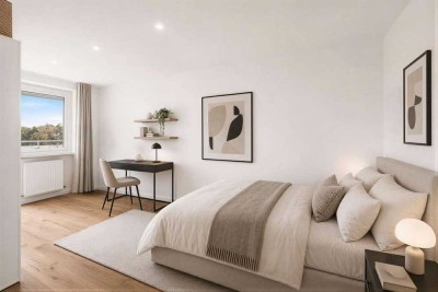 4,65 % Rendite | Kernsanierte 1-Zimmer-Wohnung (ca. 35m²) | Obermenzing | 4 Minuten zur S-Bahn