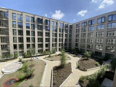 Neubau - 1-Zimmer-Wohnung mit Balkon, Einbauküche, Tiefgarage und Rheinblick am Zollhafen Mainz