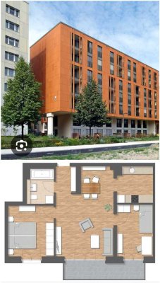 Stilvolle 3-Raum-Wohnung mit Einbauküche in Dresden