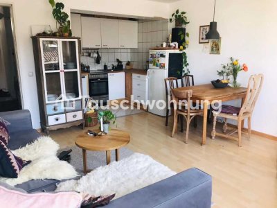 Tauschwohnung: Südbalkon mit urbanem Flair in mitten der Stadt