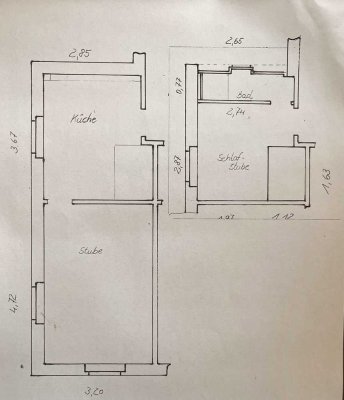1,5-Zimmer-Maisonette-Wohnung in Grimma OT Großbothen