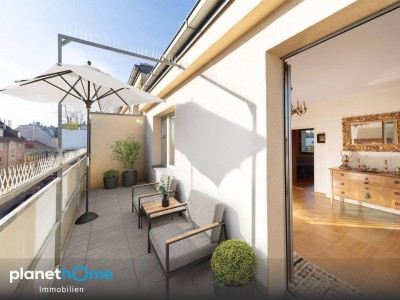 Licht, Weite und Wohngefühl – Dachgeschosswohnung mit zwei Terrassen, Fernblick und Einzelgarage