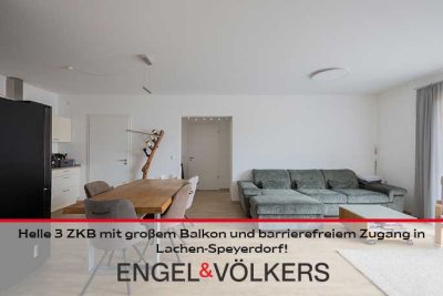 Helle 3 ZKB mit großem Balkon und barrierefreiem Zugang in Lachen-Speyerdorf!