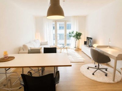 Schöne möblierte zwei Zimmer Wohnung mit Balkon, Wlan, TV, Waschm., Wäschetr., 1 km zur Uni-Klinik