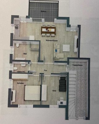 Neuwertige 3‑Zimmer Wohnung mit Balkon in Mudau