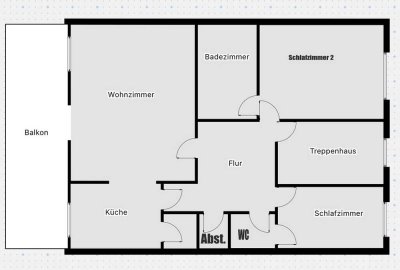 Hausmarke Immobilien -Familienfreundliche 3-Zimmer-Wohnung mit Balkon, Gäste-WC, Garage & Stellplatz