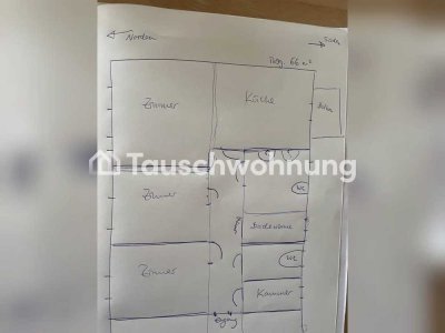Tauschwohnung: Schöne 3 Zimmer Wohnung im Herzen der Neustadt
