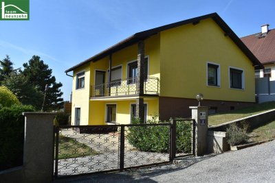 Einfamilienhaus-Fernsicht, Traumlage, 4 Zimmer + ausgebautem Wohnkeller in Großhöflein.