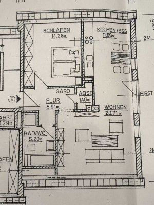 Freundliche 2-Zimmer-Dachgeschosswohnung in Mering