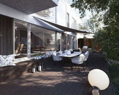 Erstbezug: 3-Zimmer Gartenwohnung mit Sonnen-Terrasse - KfW 55 - Neubau