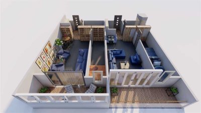 Möblierte 45qm Wohnung in Ostseenähe nur 10 FussMin zum Meer