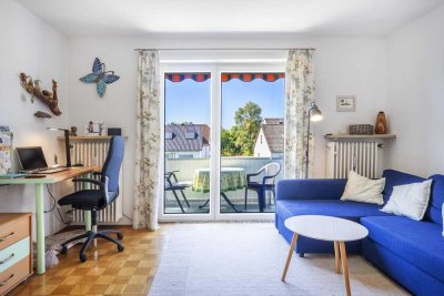 Helle 2 Zimmer Wohnung mit Balkon & Garage