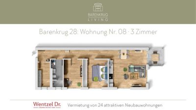 Neubau in Farmsen-Berne – moderne 3-Zimmer-Wohnung mit Balkon – Wentzel Dr.