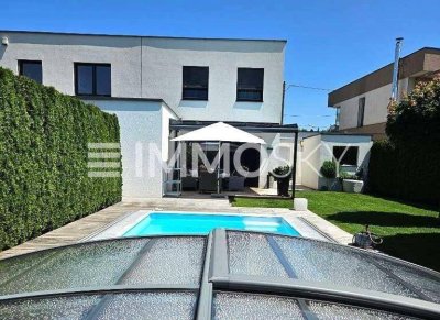 Wohnerlebnis in höchster Qualität- Traumgarten, Pool, Carport