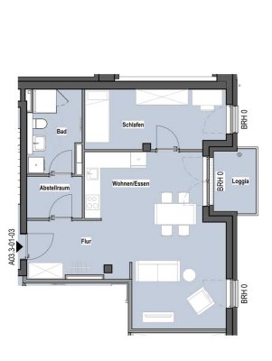 Moderne zentrale Wohnung in ruhiger Umgebung.
