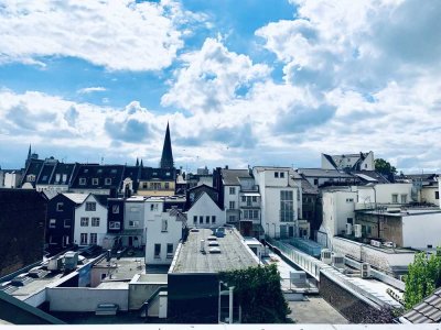 Bonn-Zentrum: 2-Zimmer-Wohnung mit Terrasse & Panoramablick – möbliert, 1A-Lage