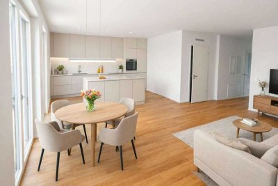 4 Zimmer mit 2 Bädern, Abstellraum und Balkon in schöner Umgebung am Rhein