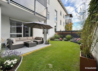 STILVOLLE GARTENWOHNUNG mit Tiefgarage und großem Kellerabteil