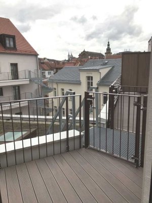 Lichtdurchflutete 2 Zimmer-Wohnung mit großzügigem Dachbalkon, Quartier an den Stadtmauern, Bamberg
