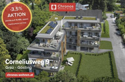 AKTION! Neubauprojekt in Ruhelage in Gösting! 2-Zimmerwohnung mit SÜD-Balkon!