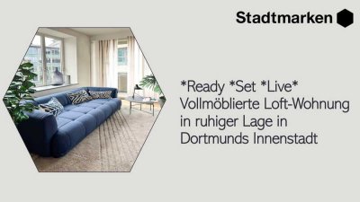 Vollmöblierte Loft-Wohnung in ruhiger Lage in Dortmunds Innenstadt