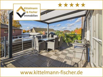 Charmante Maisonettewohnung mit Kamin, Dachterrasse, Garage und Carport in ruhiger Lage von Danndorf