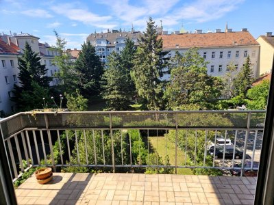 Gartenseitige, sonnige Balkonwohnung im 4. Liftstock!