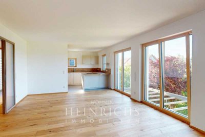 Neubau-Charme im Erdgeschoss - hochwertige 3-Zimmerwohnung mit Terrasse und Garten