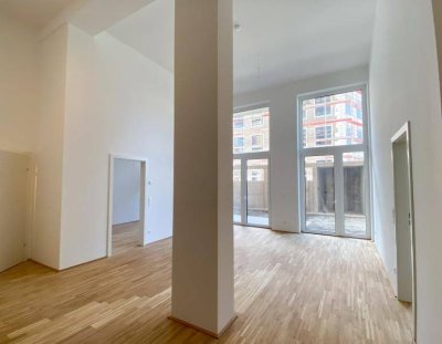 moderne 3-Zimmer Neubauwohnung mit Terrasse und Garten!