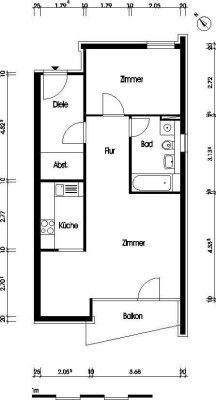 Wunderschöne 2 Zimmer mit mietereigenen Bodenbelag und EBK