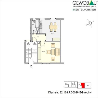 Wir modernisieren für Sie eine 1,5 Raumwohnung in Essen Steele