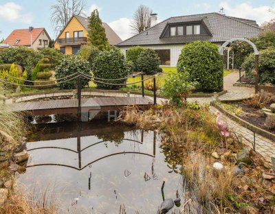 Freistehendes, gepflegtes Einfamilienhaus mit liebevoll angelegtem, großem Garten in Lilienthal.