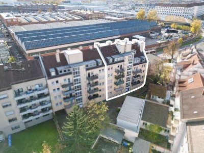 Bezugsfreie 2-Zi.-Whg. mit Balkon, Wintergarten & TG-Stpl. in Gibitzenhof, Nürnberg