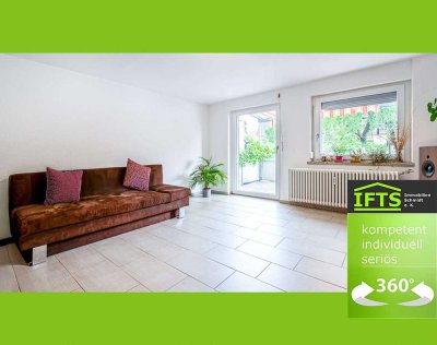 Eine sichere Entscheidung. Große Eigentumswohnung, sehr gute Lage, EBK, Balkon, Garten, 3 Garagen.