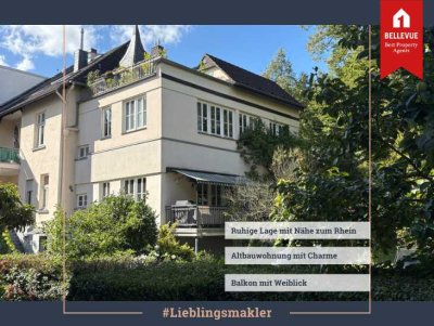Altbau-Charme  || 230 m zum Rhein  || Blick auf Drachenfels